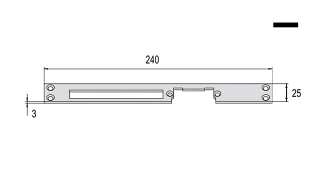 Frontale piatto 05020.00 (PER SERIE 44600-46000-49000-57300)