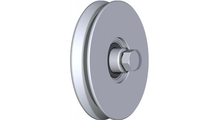 Ruota per cancello gola a V con cuscinetto Mod.VA1101 (EX.413)