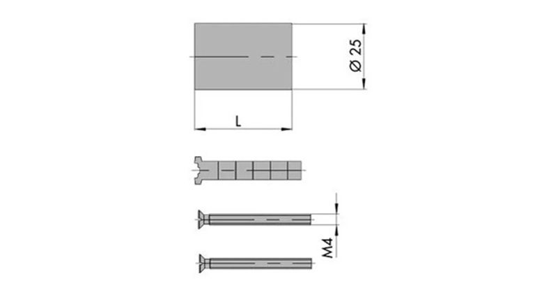 Kit prolunga per cilindro tubo fisso 07165.04 