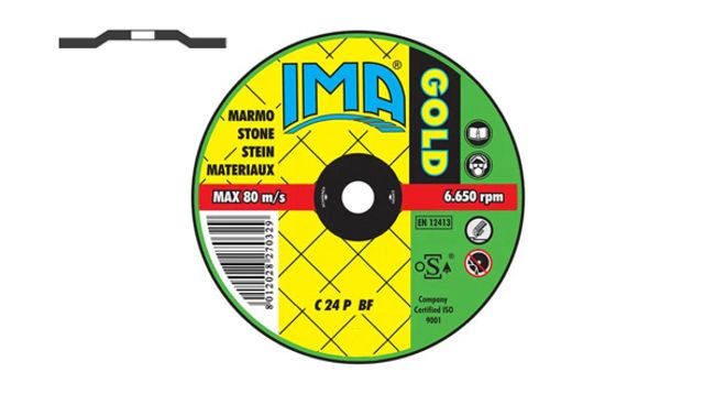 Disco da sbavo GOLD D.115 per marmo centro depresso CENTRO DEPRESSO