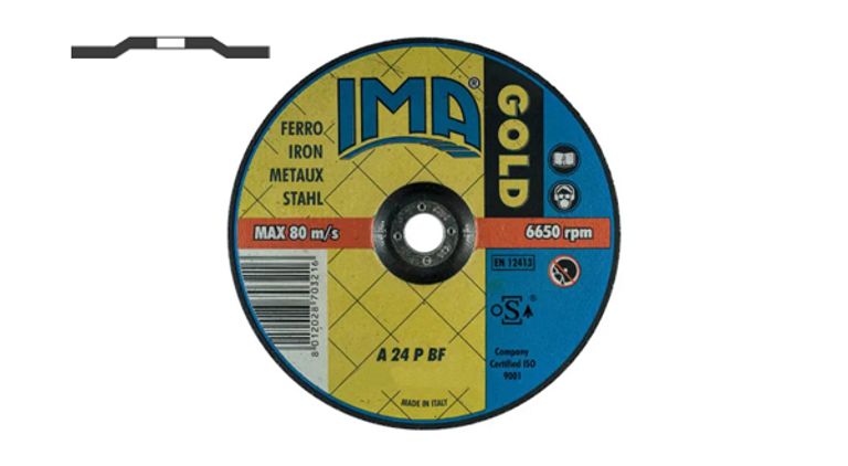 Disco da sbavo GOLD D.125 per ferro centro depresso A24P FERRO CENTRO DEPRESSO