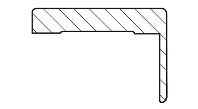 Kit coprifilo 85x10 per porta NATURA con aletta da mm.40 (6 LISTE DA CM.225)