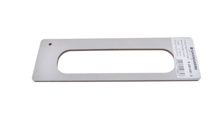 Dima fresata anta Baka Protect 4000 3D FRESA D.16 CANOTTO D.27 LATO ANTA (FL)
