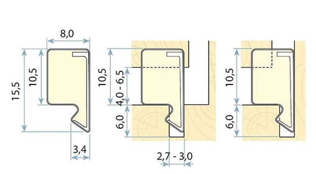 Guarnizione in schiuma di poliuretano Mod.Q-LON 3012 WI C/SCARPETTA INT. RIGIDA (2Q049222I)