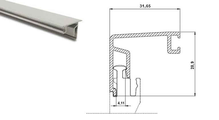 Carter copertura laterale interno per GLASS U P3 TOP 