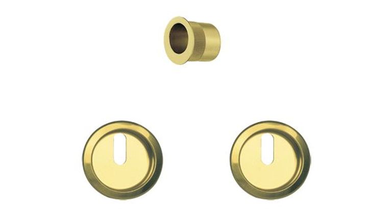 Kit per porta scorrevole tondo SCIVOLA "G" C/FORO CHIAVE S/SERRATURA