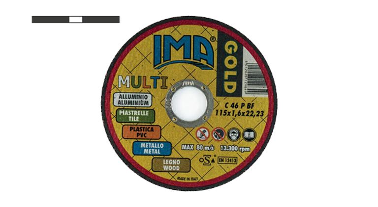 Disco da taglio GOLD D.115 universale centro piano 