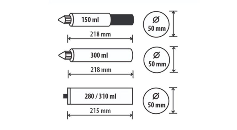 Pistola per silicone COX® SKELETON Cod.9055 