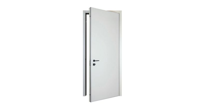 Porta blindata cl.3 serie DREAM ONE TELAIO ALLUM. - PAN.INT.LISCIO RAL9016/EST.LISCIO TANG.MEDIO