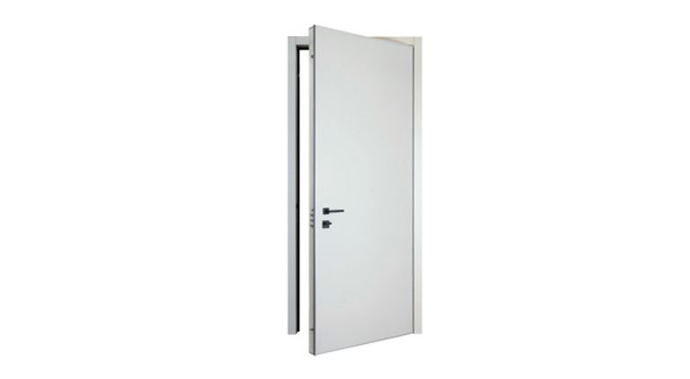 Porta blindata cl.3 serie DREAM ONE TELAIO ALLUM. - PAN.INT.LISCIO RAL9016/EST.LISCIO TANG.MEDIO