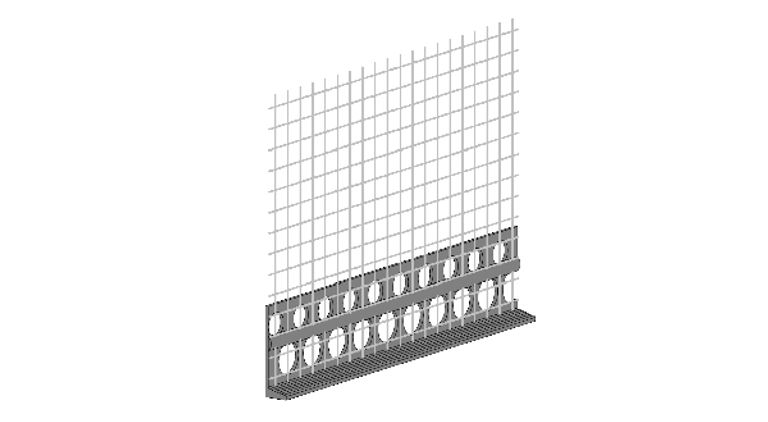 Profilo terminale con rete per intonaco Mod.PAP (KP00_PAL6WS-250B25)