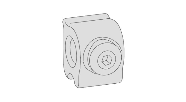Blocchetto di supporto per ribalta scorrevole GS1000 Mod.9789 