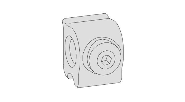 Blocchetto di supporto per ribalta scorrevole GS1000 Mod.9789 