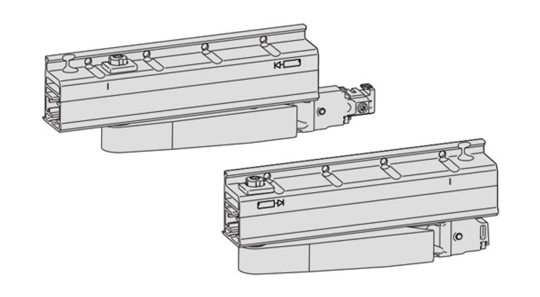 Set carrelli singoli per ribalta scorrevole GS1000 