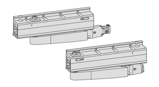 Set carrelli singoli per ribalta scorrevole GS1000 