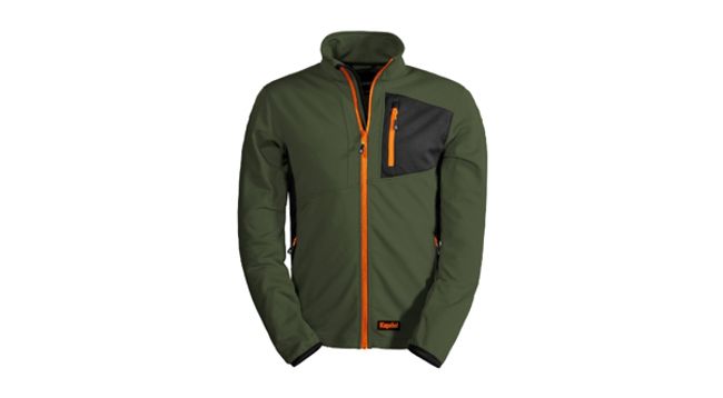 Giacca impermeabile FLEECE TECH verde 