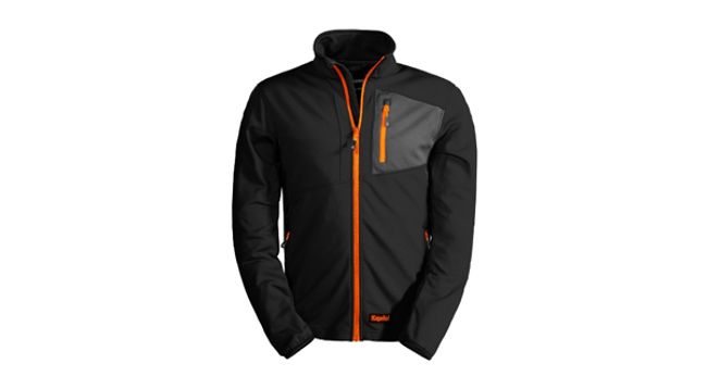 Giacca impermeabile FLEECE TECH nera 