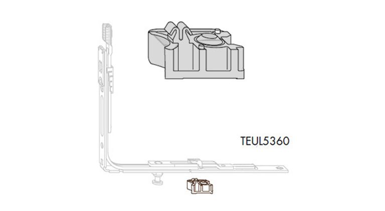 INVITO CHIUSURA ANTA A0273 SX NERO 