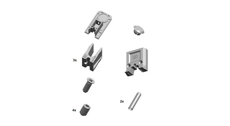 CF. ACCESSORI PER CARRELLI COMPACT HS H KG.250 RAL7035 