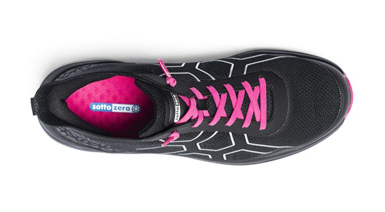 Scarpa bassa S1PS FO SR HRO Mod.ELETTRA nero/fucsia 