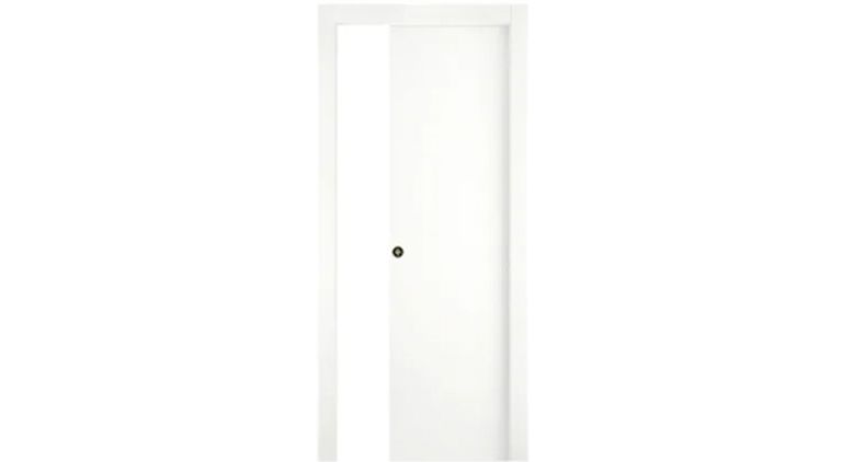 Porta scorrevole NATURA cieca telaio sp.15mm bianco opaco 