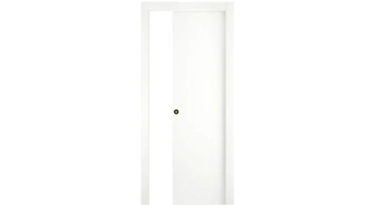 Porta scorrevole NATURA cieca telaio sp.15mm bianco opaco 