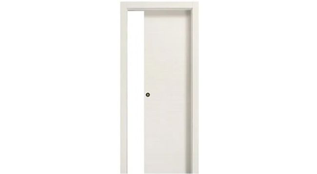 Porta scorrevole NATURA cieca telaio sp.15mm bianco MATRIX (FORATA S/SERRATURA)