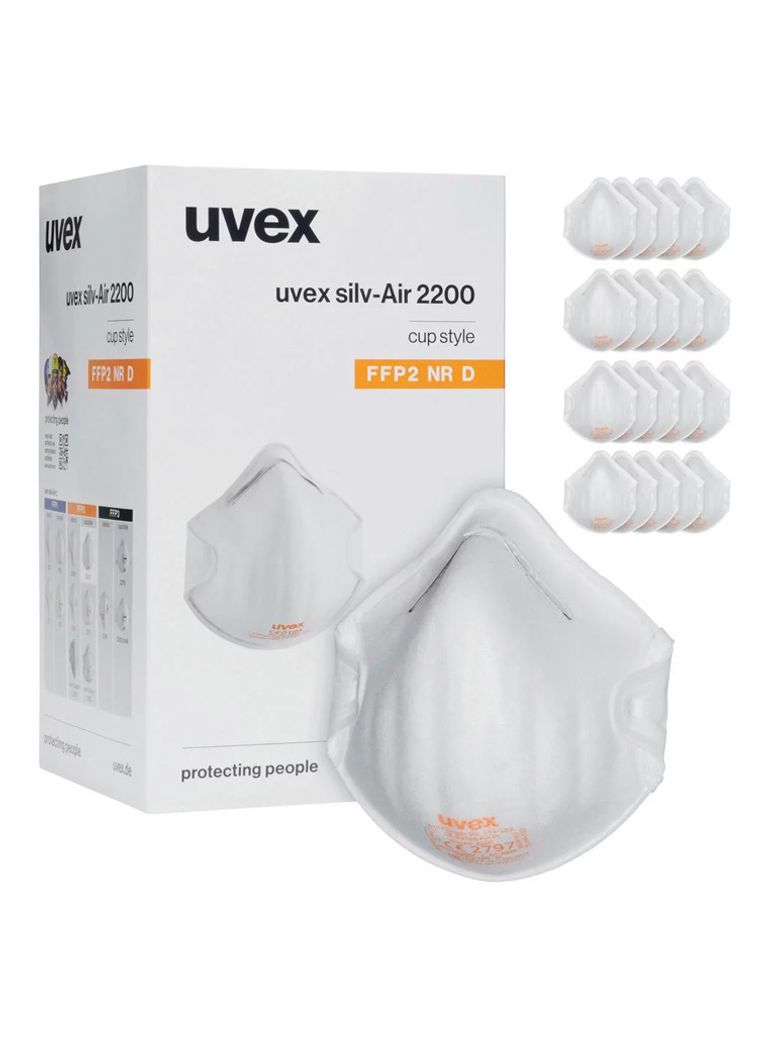 Mascherina antiparticolato UVEX FFP2 Mod.SILV-AIR C 2200 