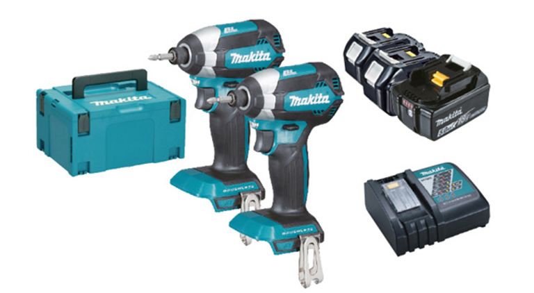 Kit 2 avvitatori ad impulsi a batteria 18V DTD153 Mod.DLX2236TJ1 IN VALIGETTA