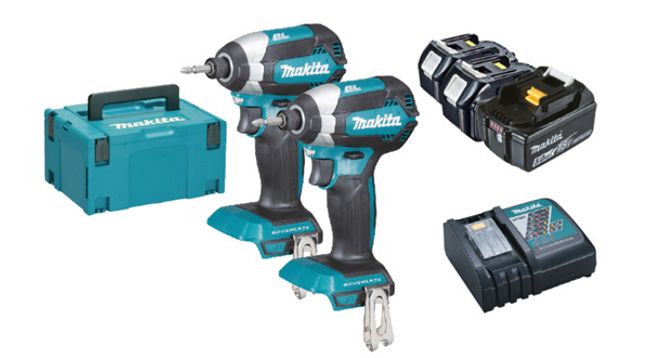 Kit 2 avvitatori ad impulsi a batteria 18V DTD153 Mod.DLX2236TJ1 IN VALIGETTA