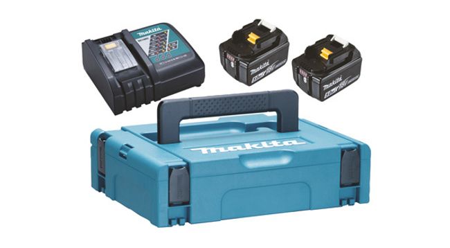 Kit ENERGY Makita con 2 batterie LXT® 18V + caricabatterie DC18RC  