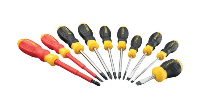 Serie 10 cacciaviti STANLEY CUSHION GRIP Mod.STHT60035-9 