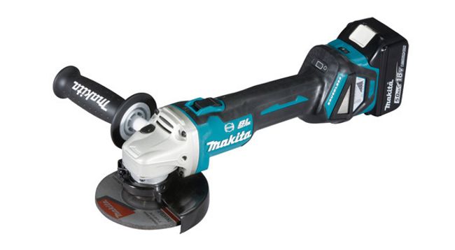 Smerigliatrice angolare mm.125 a batteria 18V Mod.DGA513RTJ  IN VALIGETTA