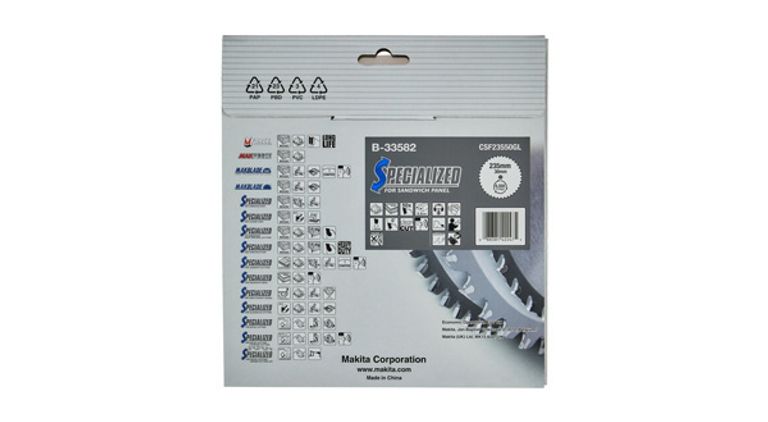 Lama circolare per pannelli coibentati D.235 MAKITA Mod.B-33582 