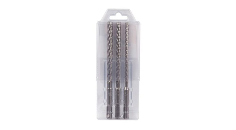 Set 3 punte per calcestruzzo SDS-PLUS 4 taglienti Mod.NEMESIS II 
