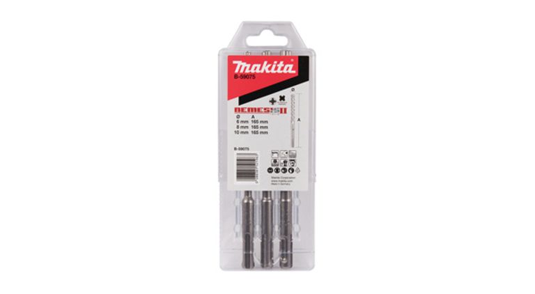 Set 3 punte per calcestruzzo SDS-PLUS 4 taglienti Mod.NEMESIS II 