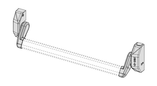 Antipanico duplice senza barra ALPHA Mod.5M016 