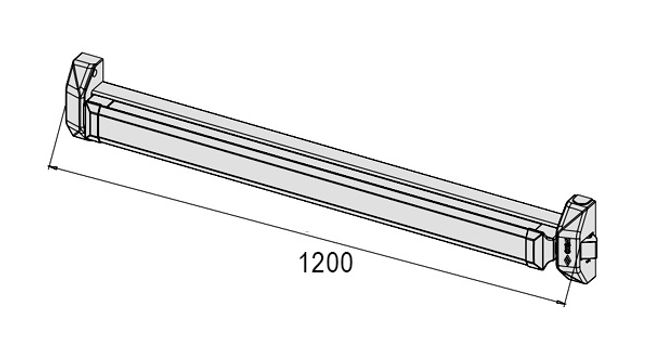 Antipanico centrale PUSH-BAR ALPHA Mod.5M801 