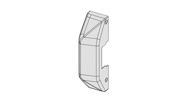 Carter di copertura per incontro elettrico per antipanico ALPHA Mod.06A98.12 